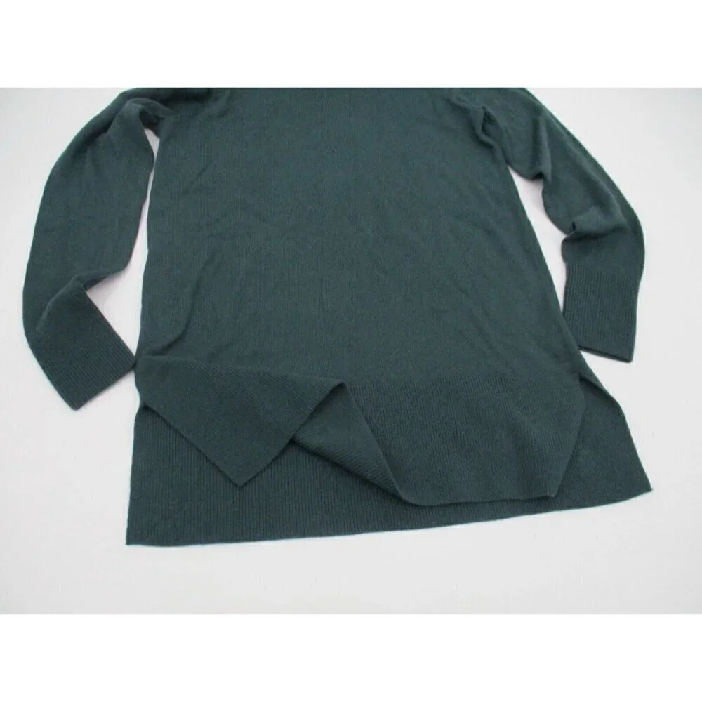 LOFT Womens Sweater XS Green Long Sleeves Turtleneck Casual Knit Preppy New